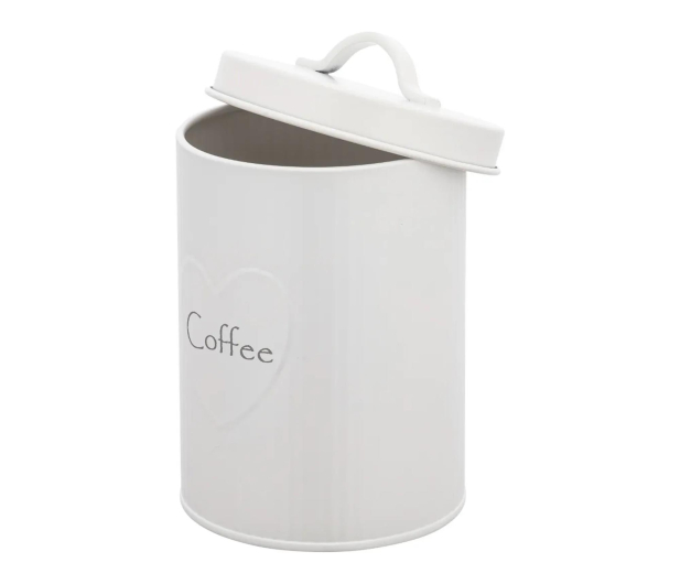 Altom Puszka metalowa z reliefem prążki 11x11x15 cm dek. Coffee - 1580535 - zdjęcie 2